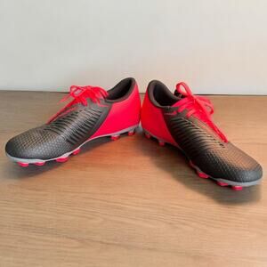 Nike Phantom Venom Club Cleats Crimson Red-Black-Metallic Silver